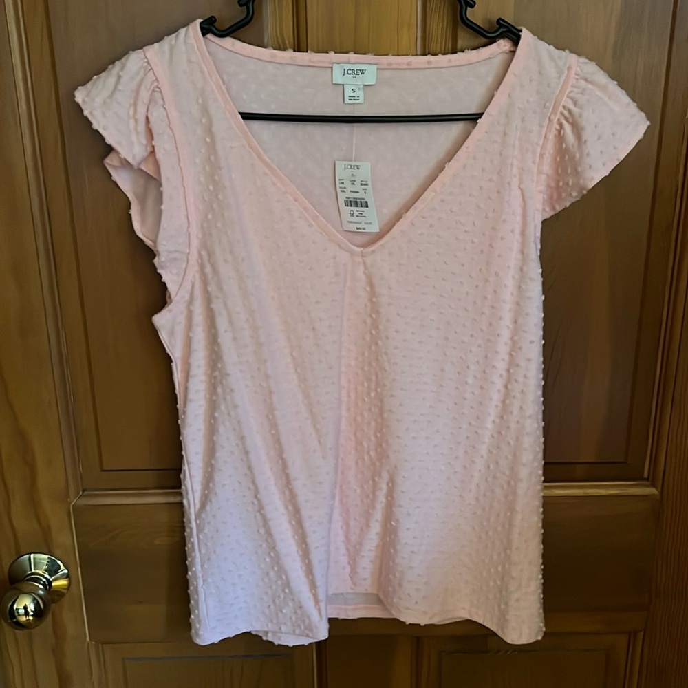 Jcrew flutter sleeve top